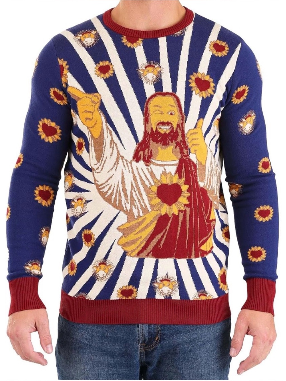 Jay And Silent Bob Buddy Jesus sweater